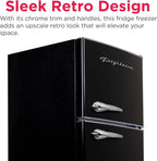 Frigidaire 7.5 Cu Ft Retro Top Freezer Fridge – Black - Sixin1