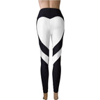 Heart Patchwork Butt - Lifting Leggings: High - Stretch Sculpt Fit - Sixin1
