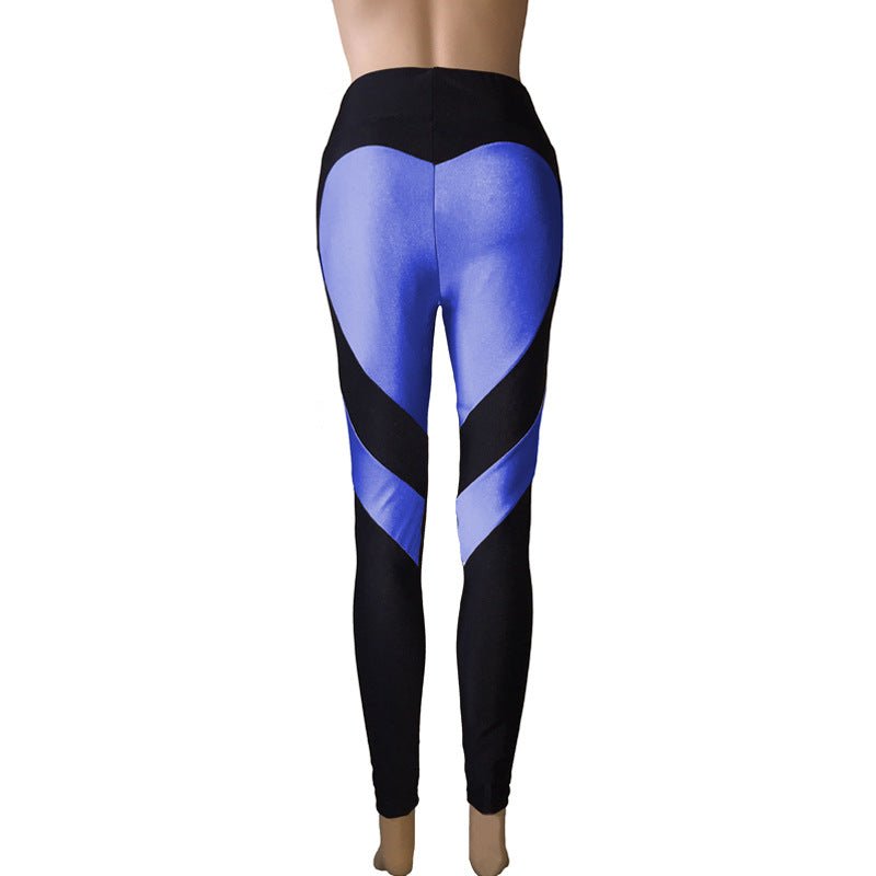 Heart Patchwork Butt - Lifting Leggings: High - Stretch Sculpt Fit - Sixin1