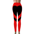 Heart Patchwork Butt - Lifting Leggings: High - Stretch Sculpt Fit - Sixin1