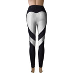 Heart Patchwork Butt - Lifting Leggings: High - Stretch Sculpt Fit - Sixin1