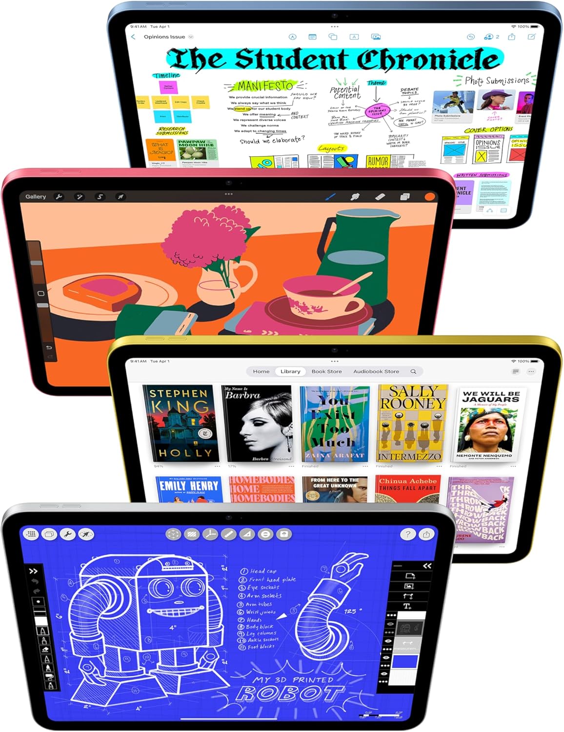Apple iPad 11″ (A16, 128GB, Wi-Fi 6, Blue)