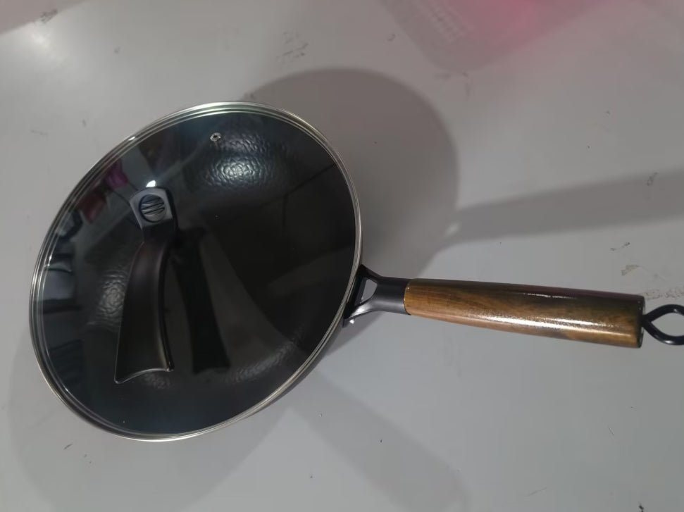 Iron Nonstick Cooking Pan with Lid - Sixin1