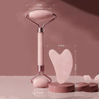 Jade Face Roller & Gua Sha Set - Sixin1