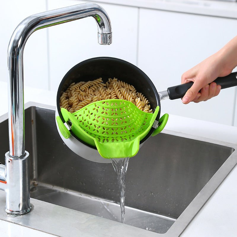 Kitchen Gadgets Silicone Pot Side Drain Stopper - Sixin1