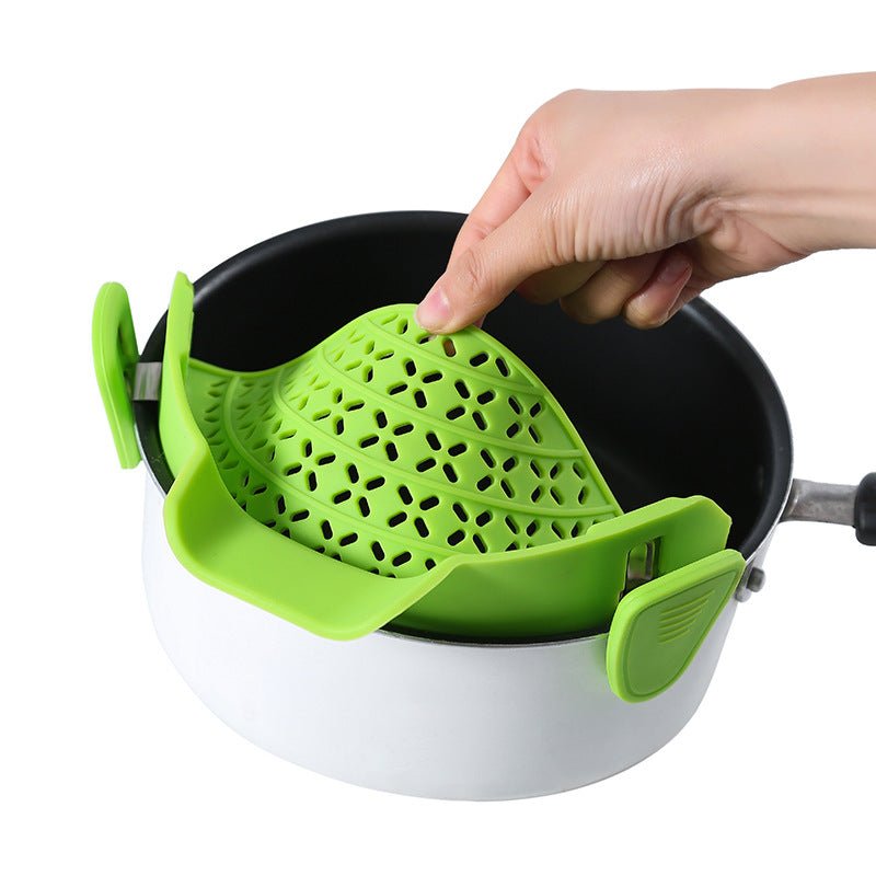 Kitchen Gadgets Silicone Pot Side Drain Stopper - Sixin1