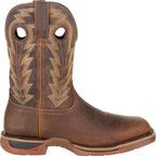 Low - Heel Square - Toe Cuffed Boots: Classic Comfort Style - Sixin1
