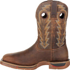 Low - Heel Square - Toe Cuffed Boots: Classic Comfort Style - Sixin1