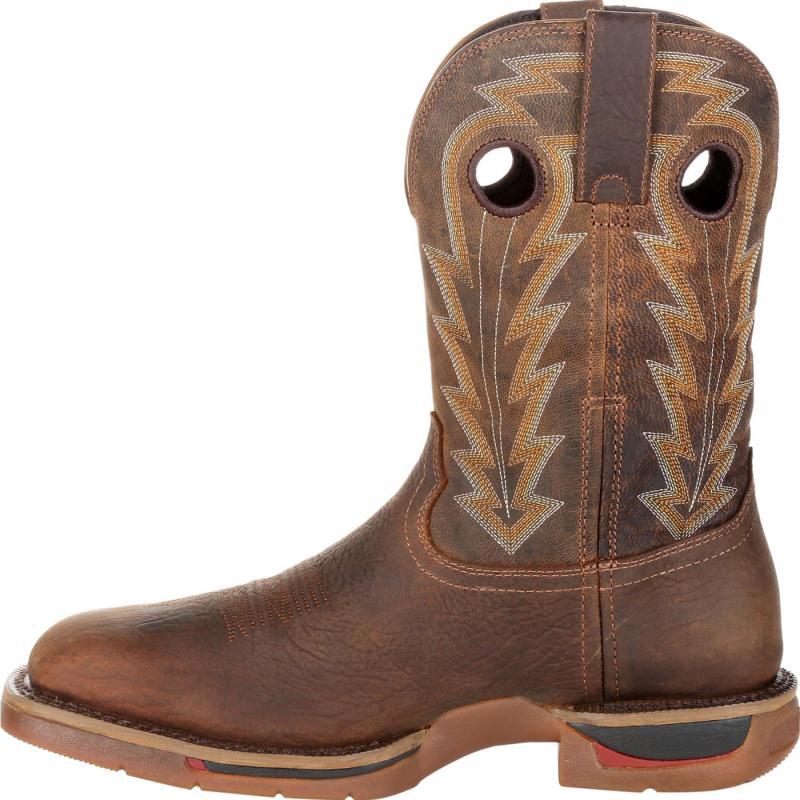 Low - Heel Square - Toe Cuffed Boots: Classic Comfort Style - Sixin1