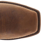 Low - Heel Square - Toe Cuffed Boots: Classic Comfort Style - Sixin1