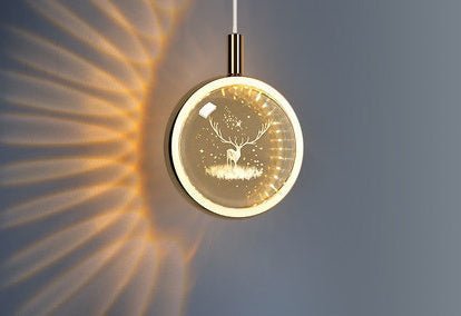 Luxury Jellyfish Chandelier: Nordic Style Crystal Bedside Light Fixture - Sixin1