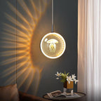 Luxury Jellyfish Chandelier: Nordic Style Crystal Bedside Light Fixture - Sixin1