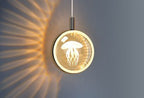 Luxury Jellyfish Chandelier: Nordic Style Crystal Bedside Light Fixture - Sixin1