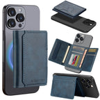 Magnetic Phone Case with Card Holder: RFID Anti - Skimming Protection - Sixin1