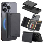 Magnetic Phone Case with Card Holder: RFID Anti - Skimming Protection - Sixin1