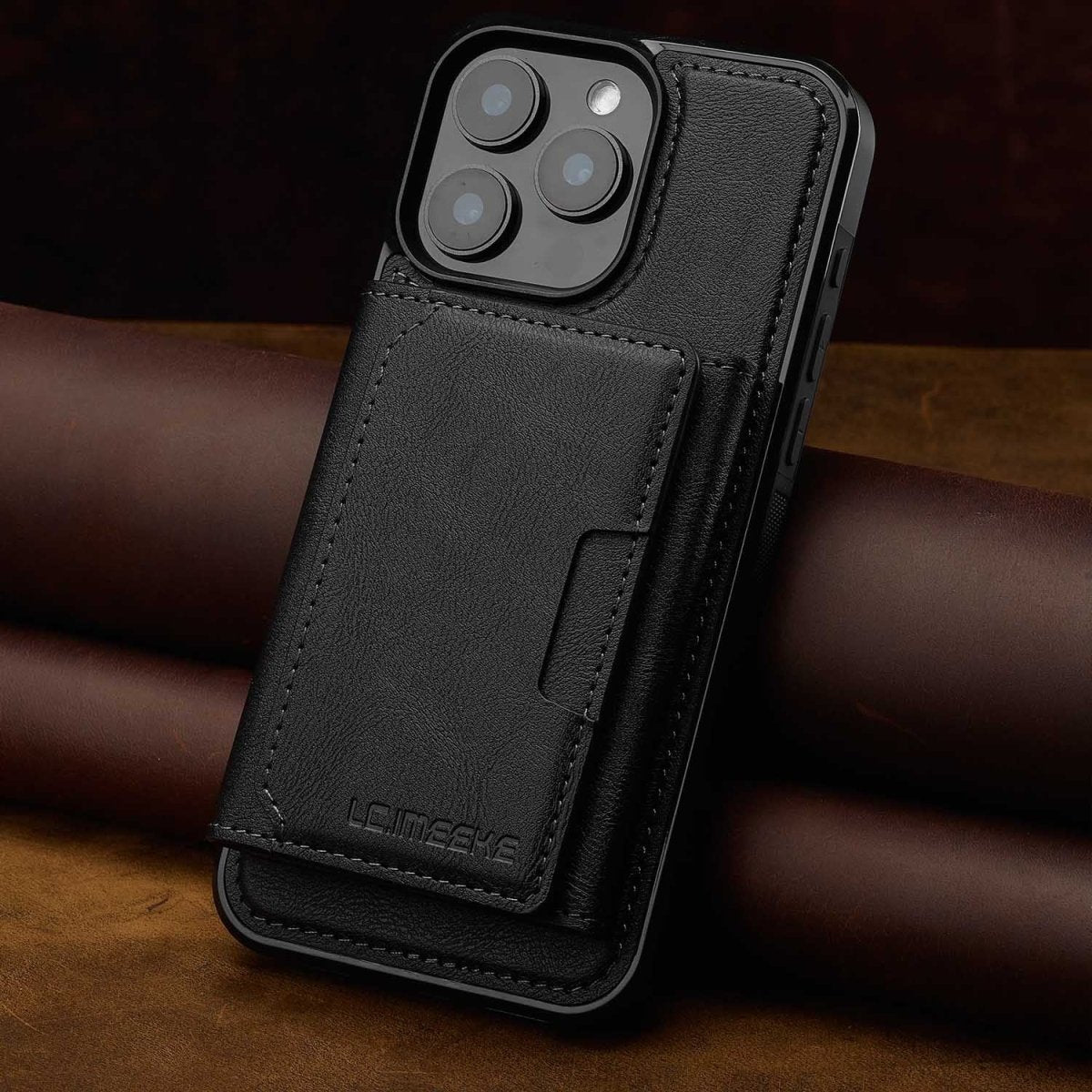 Magnetic Phone Case with Card Holder: RFID Anti - Skimming Protection - Sixin1