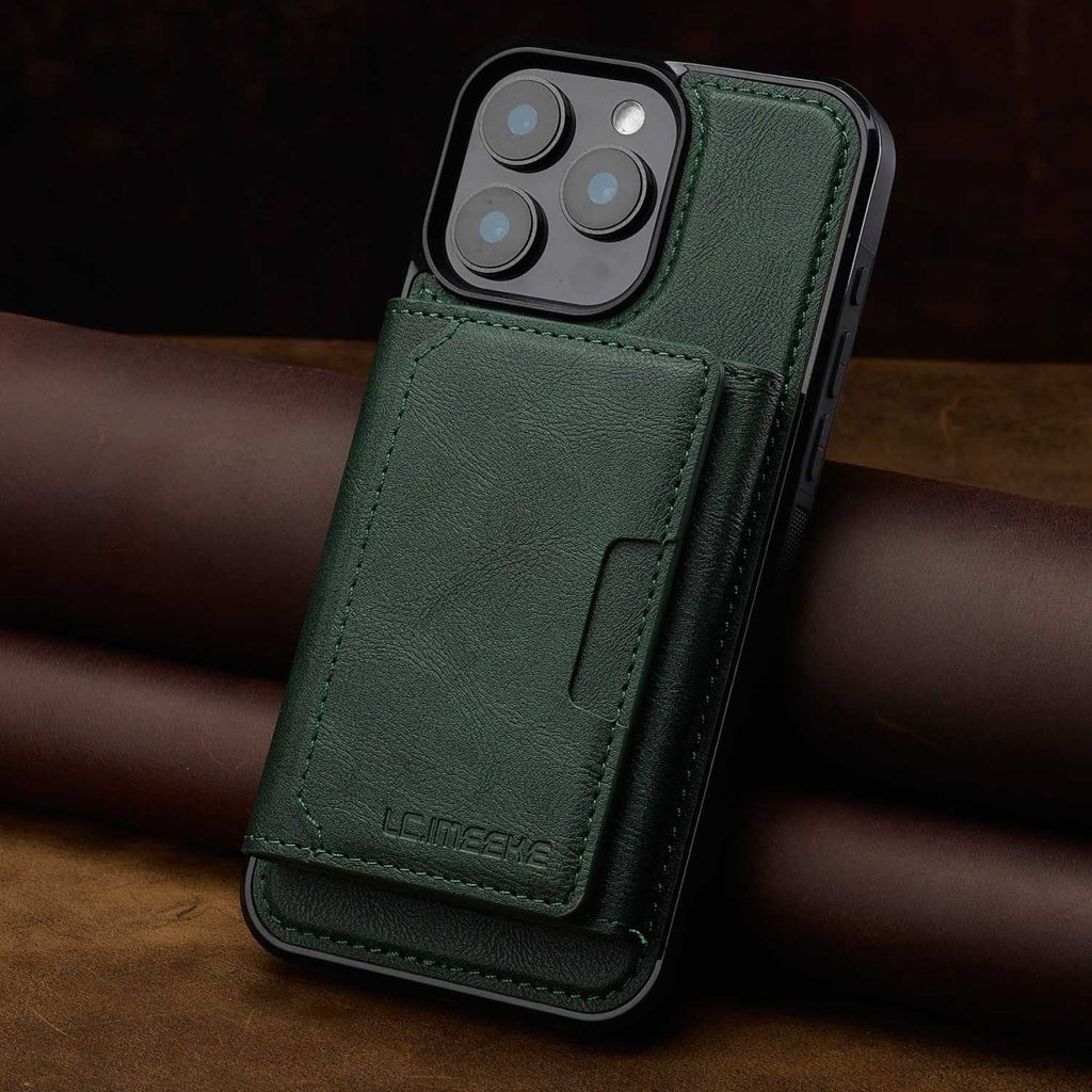 Magnetic Phone Case with Card Holder: RFID Anti - Skimming Protection - Sixin1