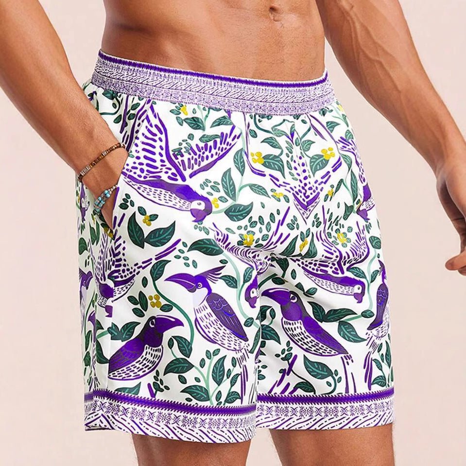 Men’s 3D Print Stretch Casual Shorts - Sixin1