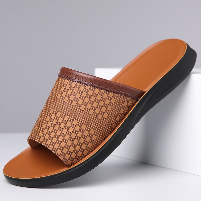 Men’s Breathable Casual Slippers: Simple, Stylish & All - Day Comfort - Sixin1