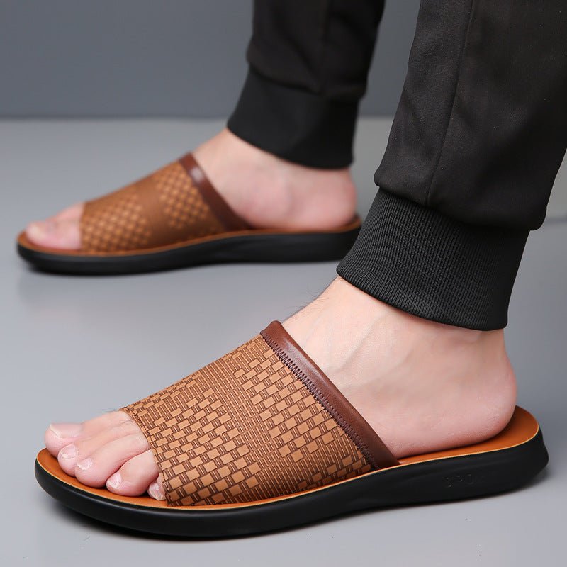 Men’s Breathable Casual Slippers: Simple, Stylish & All - Day Comfort - Sixin1