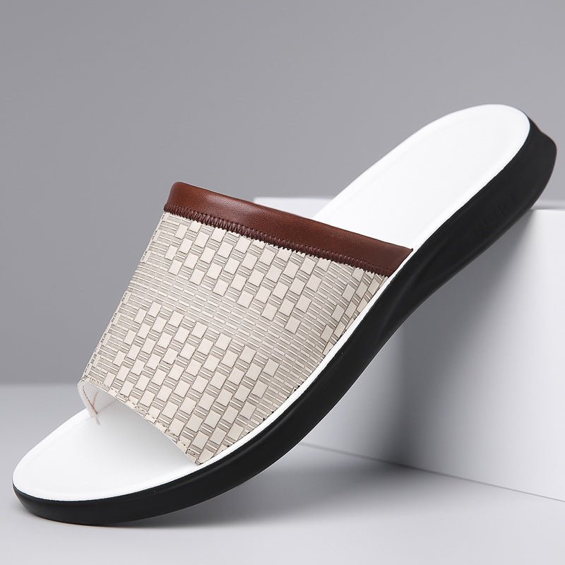Men’s Breathable Casual Slippers: Simple, Stylish & All - Day Comfort - Sixin1