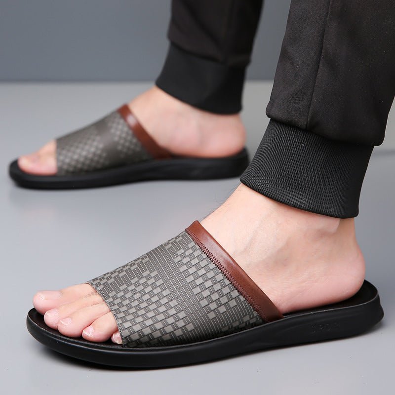 Men’s Breathable Casual Slippers: Simple, Stylish & All - Day Comfort - Sixin1