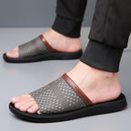 Men’s Breathable Casual Slippers: Simple, Stylish & All - Day Comfort - Sixin1