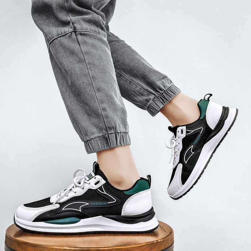 Men’s Breathable Running Sneakers: Lightweight Casual All - Match Shoes - Sixin1