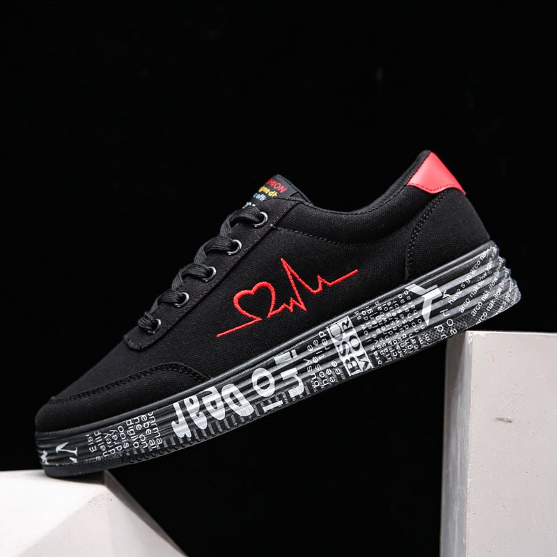 Men’s Canvas Lace - Up Shoes: Lightweight Casual Comfort - Sixin1