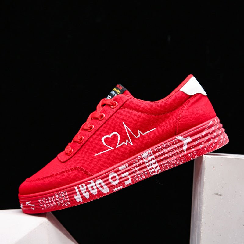 Men’s Canvas Lace - Up Shoes: Lightweight Casual Comfort - Sixin1