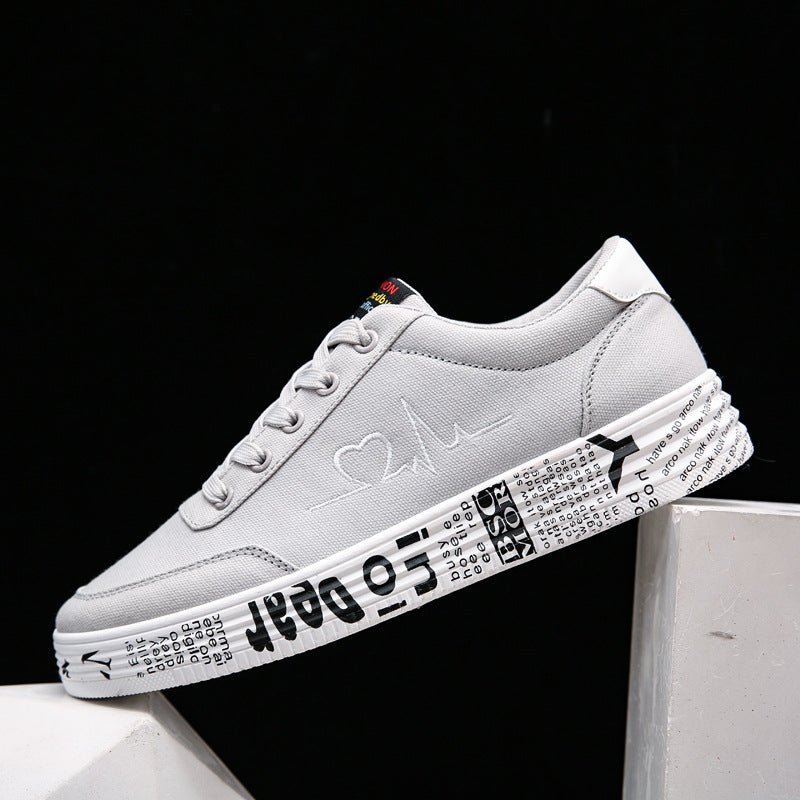 Men’s Canvas Lace - Up Shoes: Lightweight Casual Comfort - Sixin1