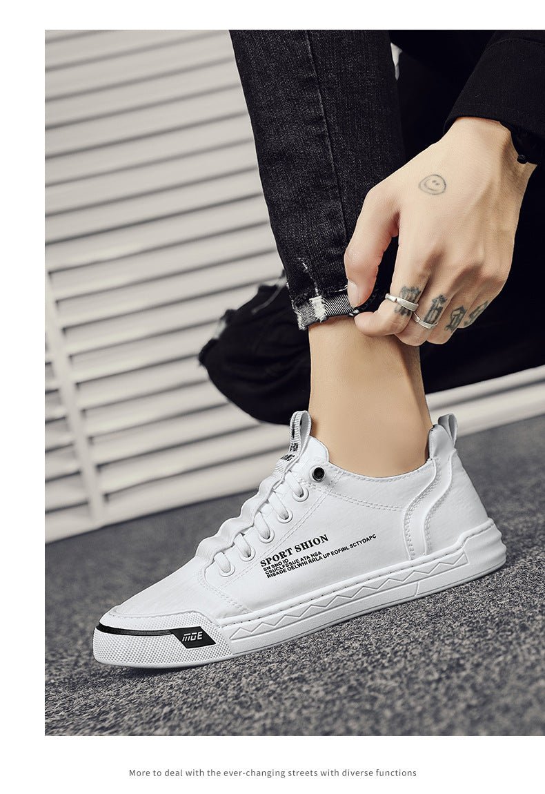 Men’s Casual Canvas Skateboard Sneakers - Sixin1
