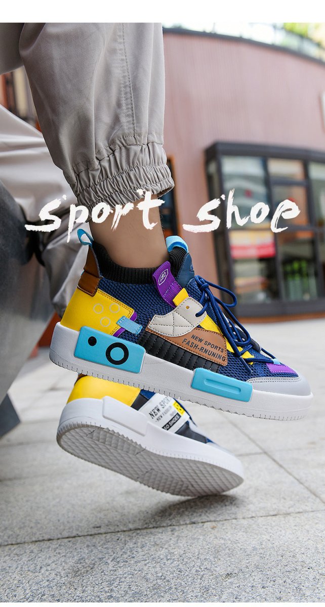 Men’s Dad Sneakers Set: Sock Fit, Sport Comfort & Style - Sixin1