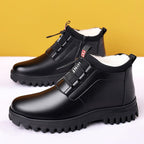 Men’s Fleece - Lined Platform High - Top Shoes: Warm Outdoor Casual - Sixin1