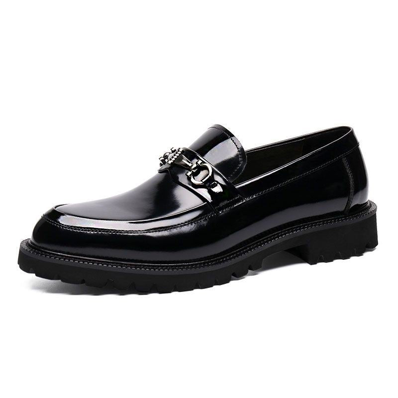 Men’s Horsebit Leather Loafers: Polished Japanese Style - Sixin1