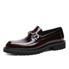 Men’s Horsebit Leather Loafers: Polished Japanese Style - Sixin1