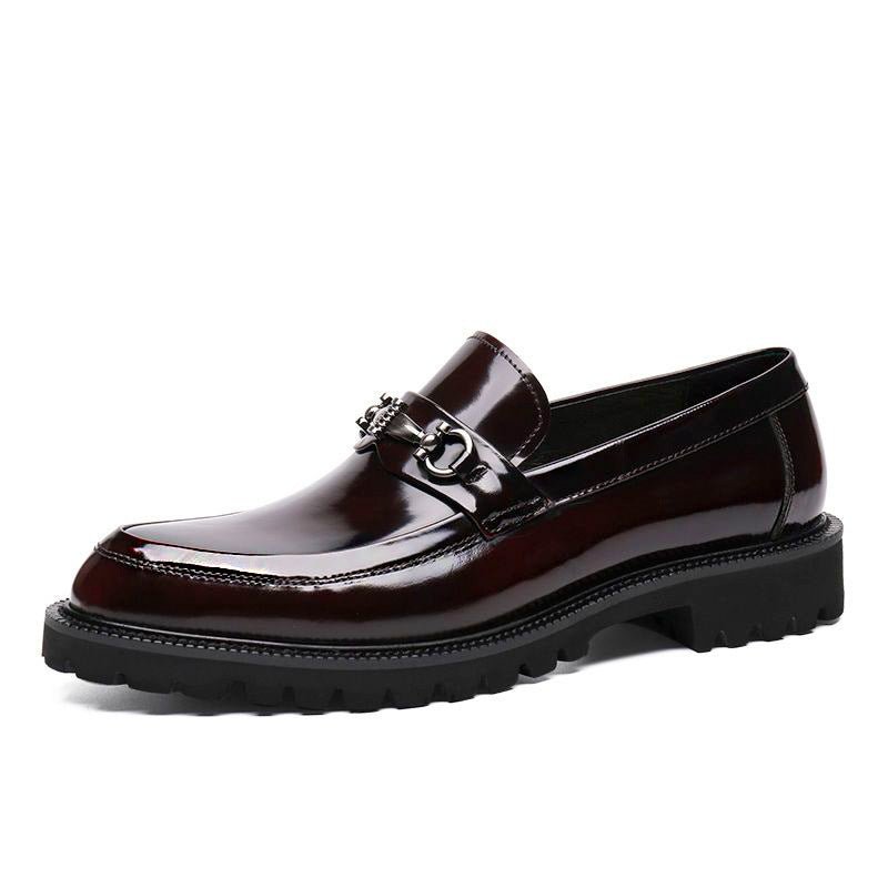 Men’s Horsebit Leather Loafers: Polished Japanese Style - Sixin1