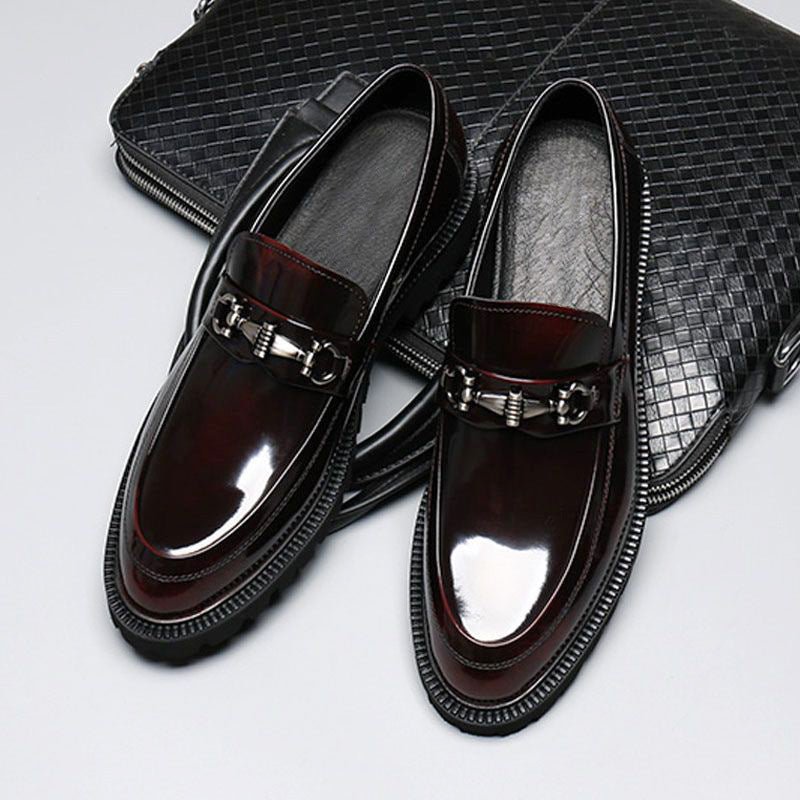 Men’s Horsebit Leather Loafers: Polished Japanese Style - Sixin1
