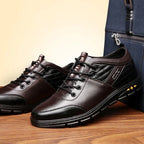 Men’s Invisible Height - Increasing Leather Shoes: Casual Lift Style - Sixin1