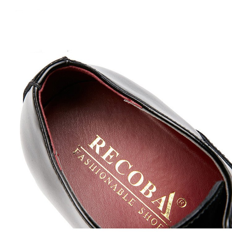 Men’s Japanese Style Leather Formal Shoes: Business Elegant - Sixin1