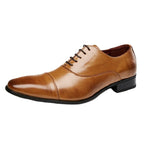 Men’s Japanese Style Leather Formal Shoes: Business Elegant - Sixin1