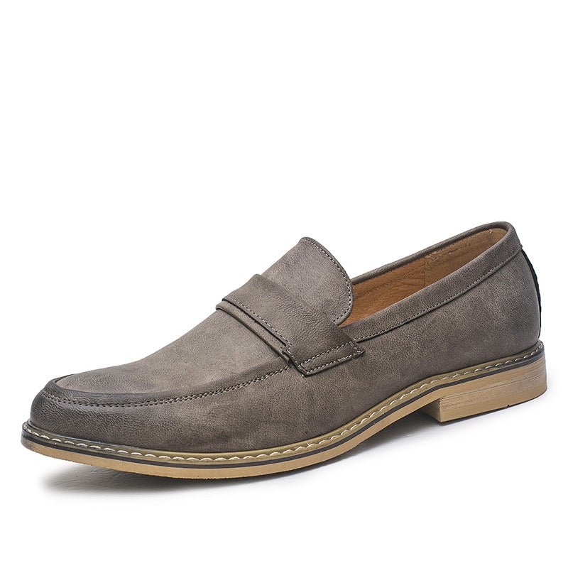 Men’s Slip - On Leather Dress Shoes: Classic Business Comfort - Sixin1
