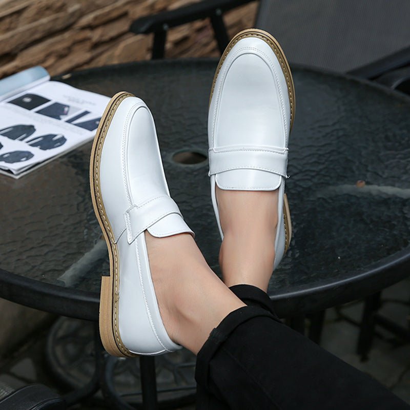 Men’s Slip - On Leather Dress Shoes: Classic Business Comfort - Sixin1