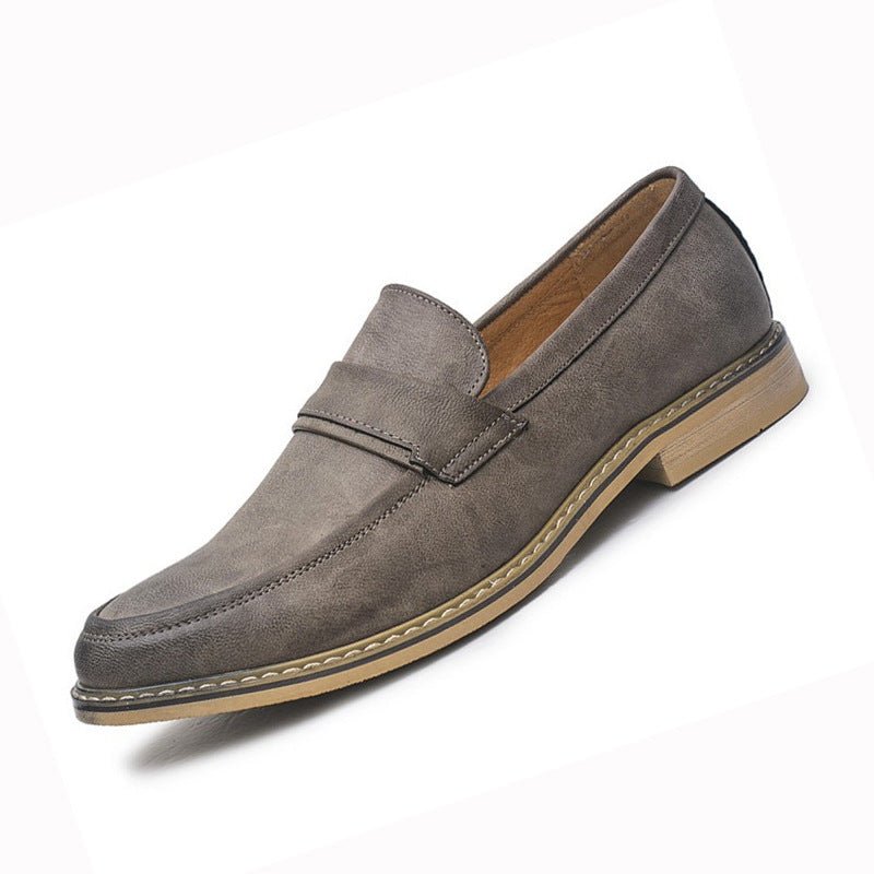 Men’s Slip - On Leather Dress Shoes: Classic Business Comfort - Sixin1
