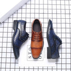 Men’s Trendy Business Casual Leather Shoes: Modern Comfort Style - Sixin1