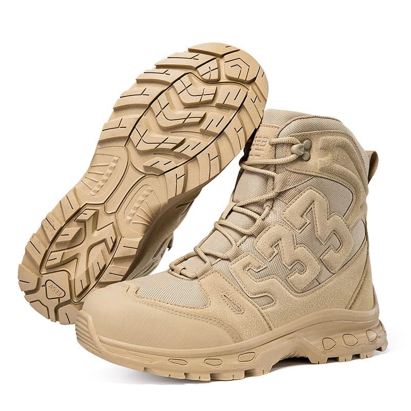 Men’s Waterproof Tactical Hiking Boots with Steel Toe - Sixin1
