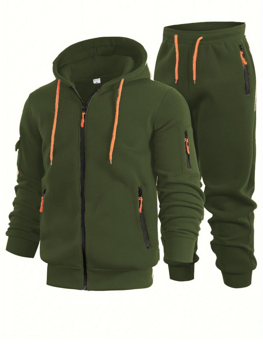 Men’s Zip - Up Hoodie with Arm Pockets - Sixin1