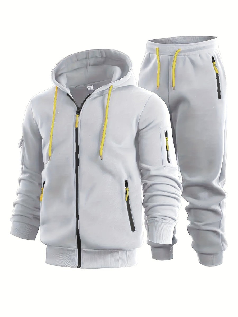 Men’s Zip - Up Hoodie with Arm Pockets - Sixin1