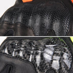 Motorcycle & Cycling Gloves: Full Finger Hard Knuckle, Touchscreen Compatible - Sixin1