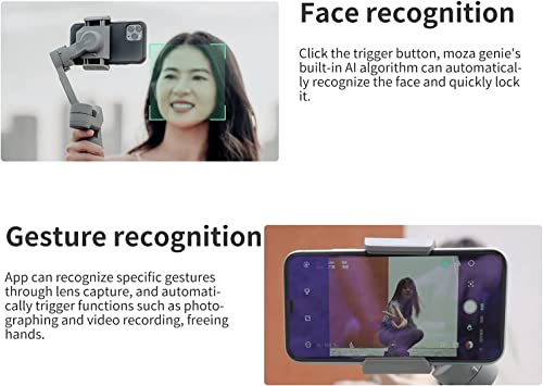 Moza Mini MX2 3 - Axis Phone Gimbal with Smart Tracking & Gesture Control - Sixin1